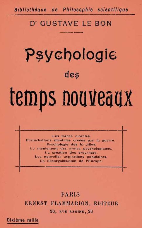 Psychologie des temps nouveaux