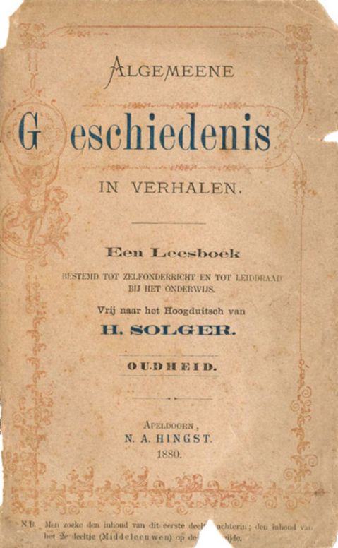 Algemeene Geschiedenis in Verhalen Oudheid