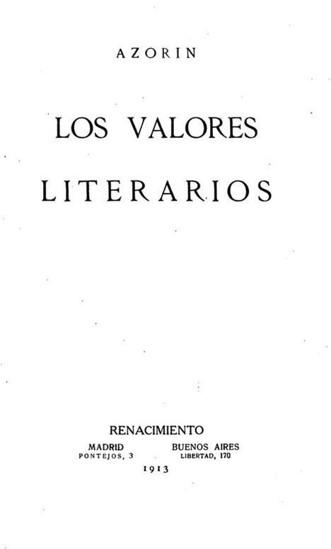 Los valores literarios