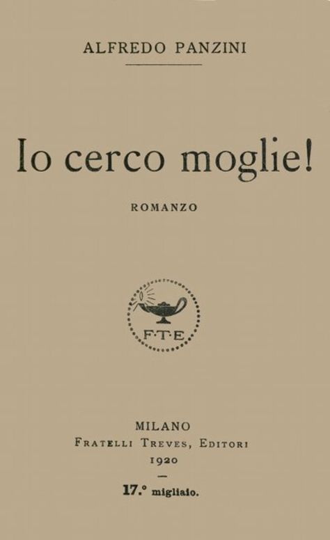 Io cerco moglie!