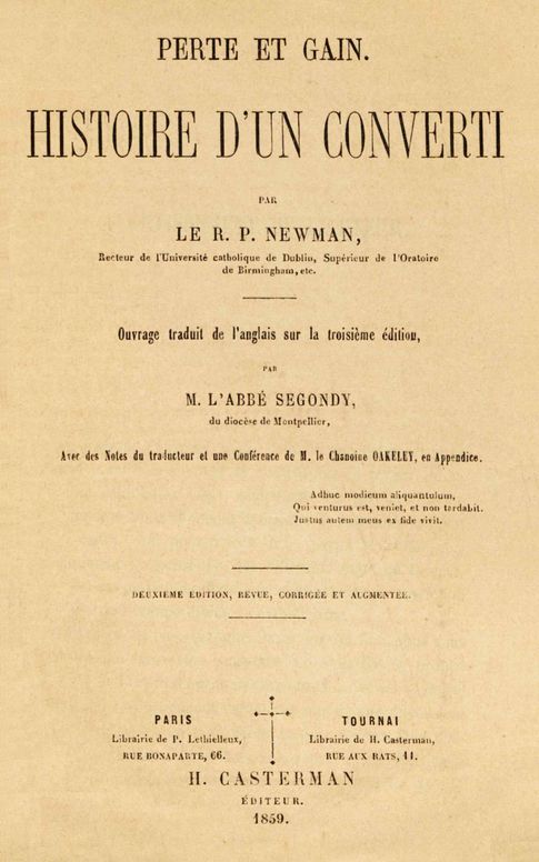 Perte et gain: histoire d'un converti