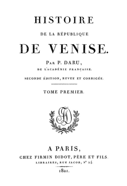 Histoire de la République de Venise (Vol. 1)