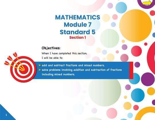 Mathematics Module 7 Standard 5 Section 1