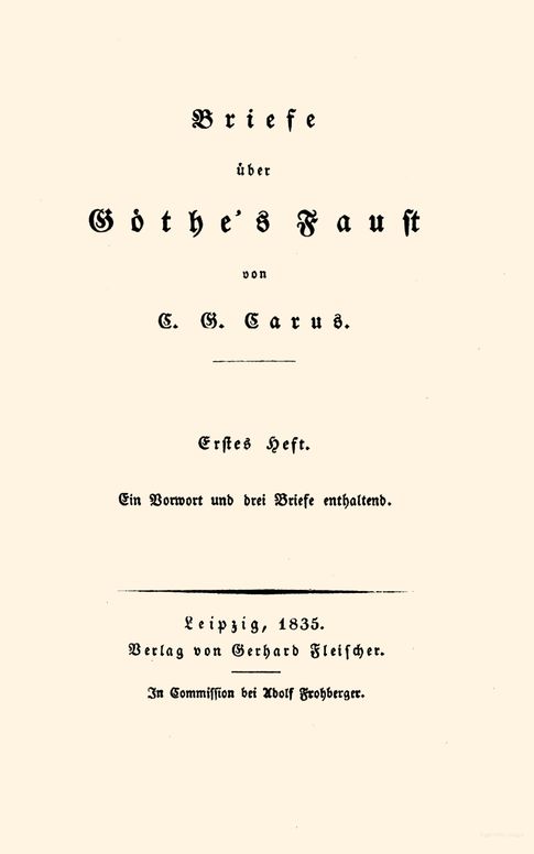 Briefe über Göthe's Faust.