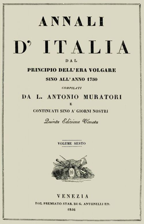 Annali d'Italia, vol. 6
dal principio dell'era volgare sino all'anno 1750