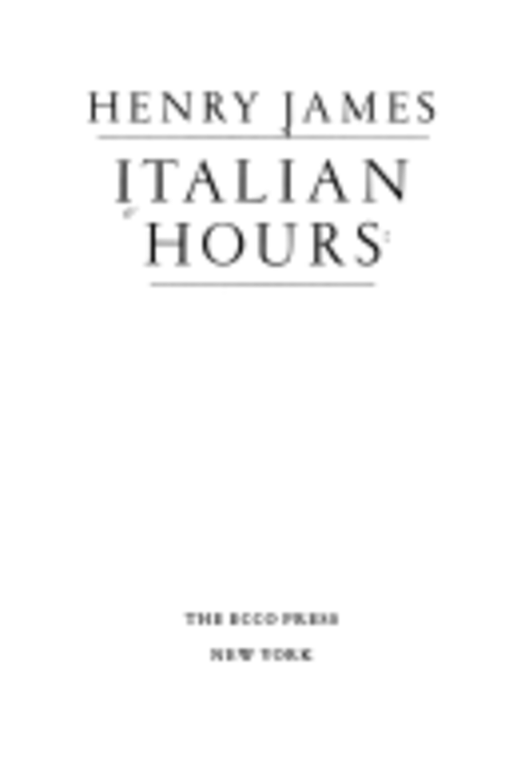 Italian hours