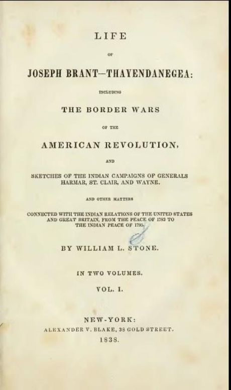 Life of Joseph Brant—Thayendanegea ( Vol. I.) Including the Border Wars of the American Revolution . . .