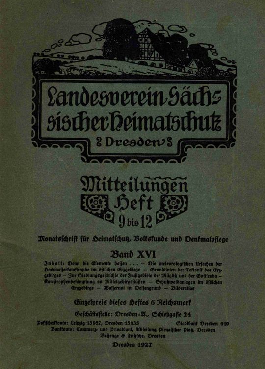 Landesverein Sächsischer Heimatschutz — Mitteilungen Band XVI, Heft 9–12